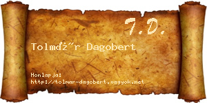 Tolmár Dagobert névjegykártya